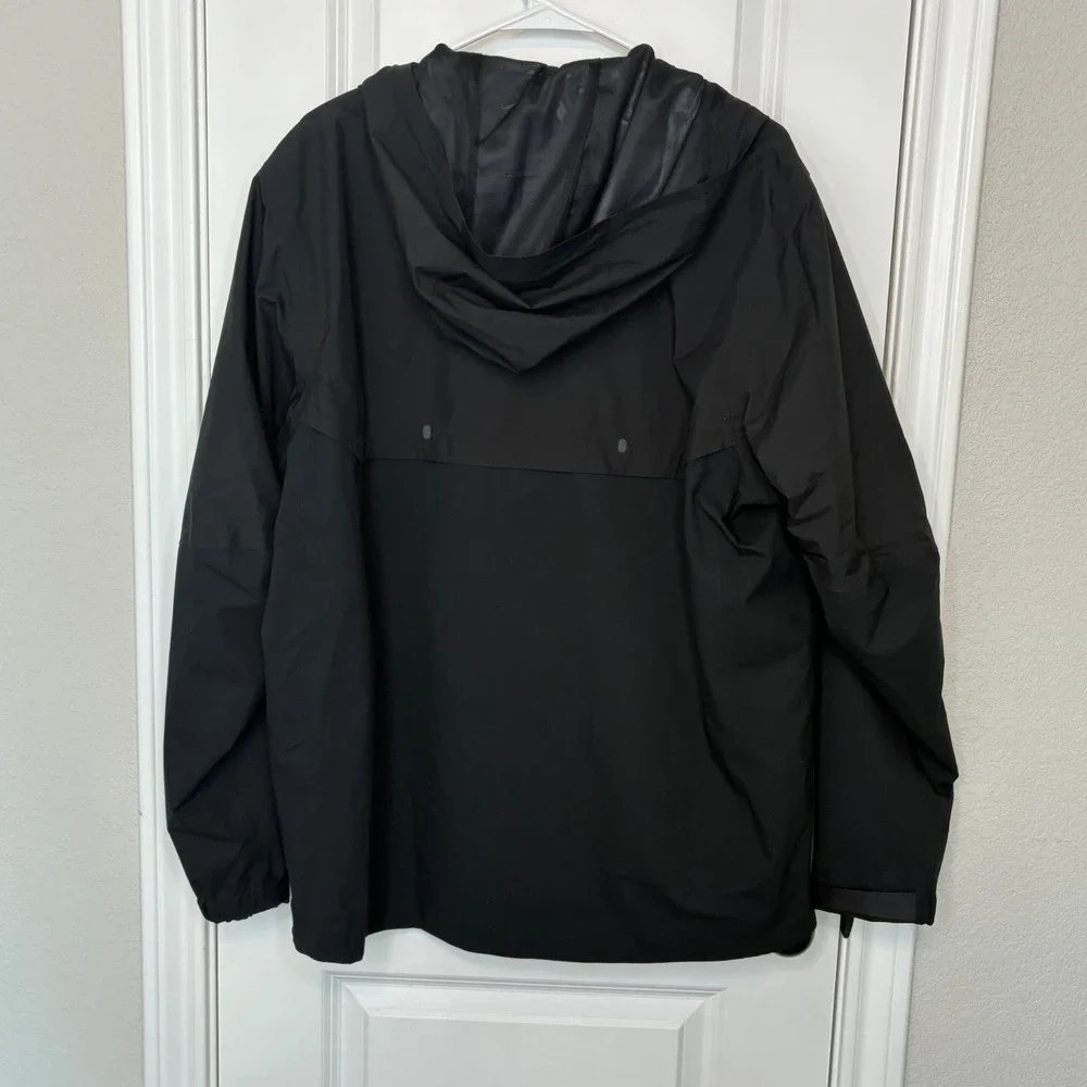 Nike Storm-FIT Jacket Mens Large Black Hooded Rain Windbreaker DA4967-010 NEW
